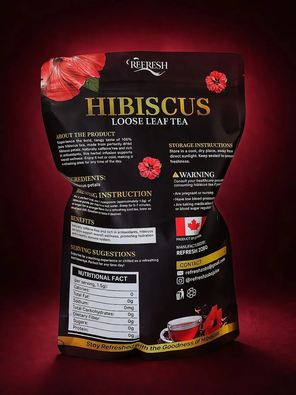 Refresh Hibiscus Loose Tea