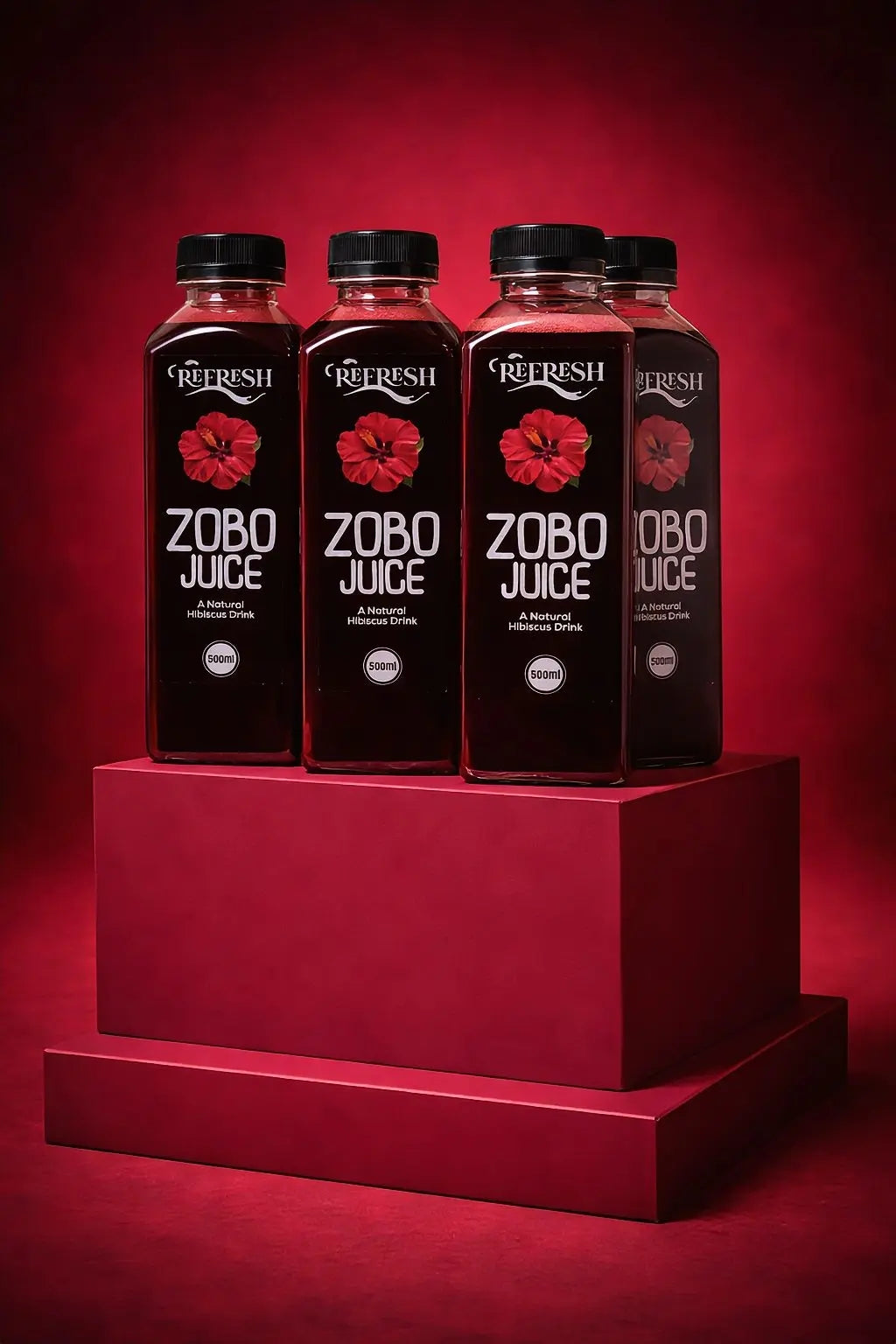 Refresh Zobo Hibiscus Drink – 6 Pack (500ml Each)